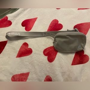 Grey lululemon belt bag